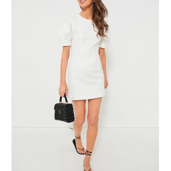 Tuckernuck Dresses & Skirts - HYACINTH HOUSE White Stretch Denim Juniper Mini Dress
